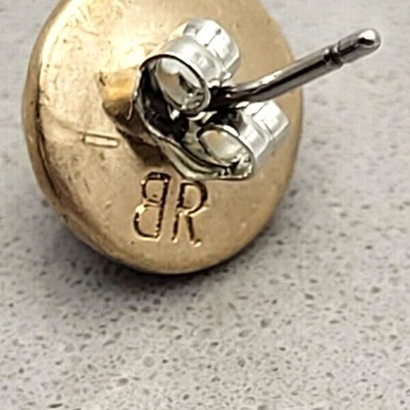 Banana Republic Goldtone Faux Pear and Black Crystal Post Stud Earrings - Picture 4 of 5